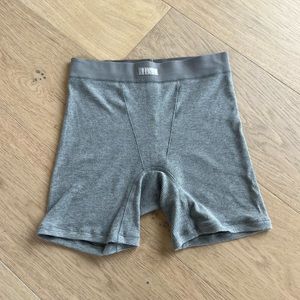 skims grey ribbed boxer